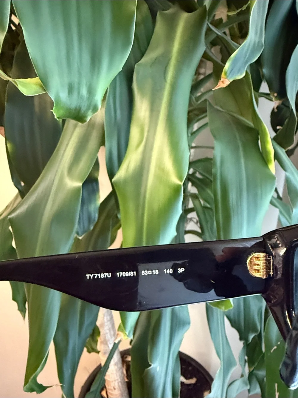 Tory Burch Black Rectangular Sunglasses